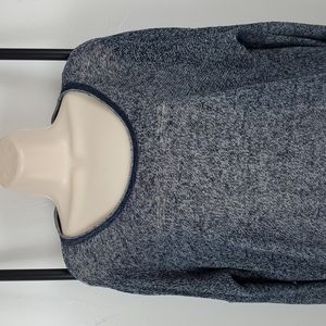 Rag & Bone knit sweater blue linen blend women size L